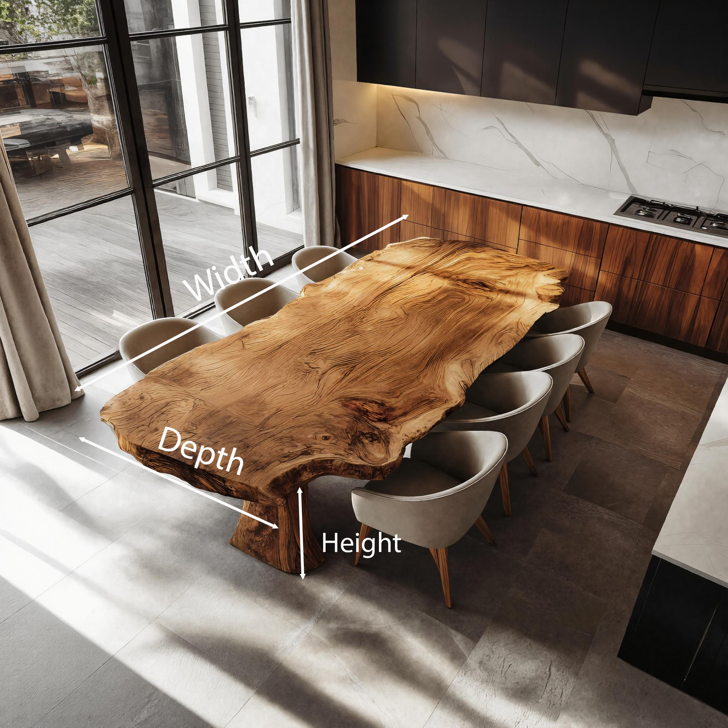 Contemporary Dining Table For Kitchen And Dining Areas