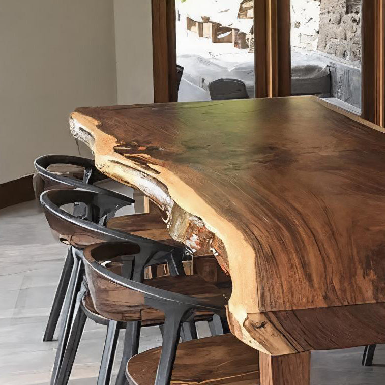 Artistic Live Edge Dining Table For Kitchen Dining Area