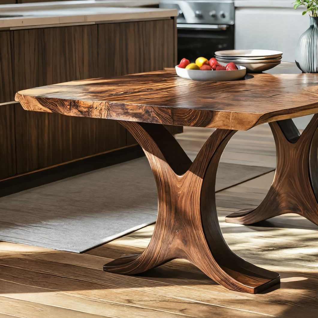 Live Edge Dining Table For Kitchen Or Dining Room