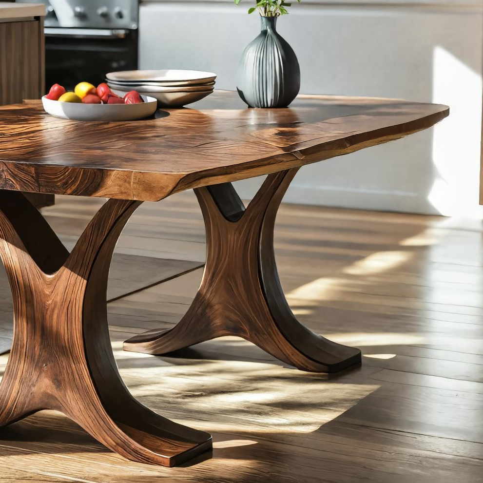 Live Edge Dining Table For Kitchen Or Dining Room