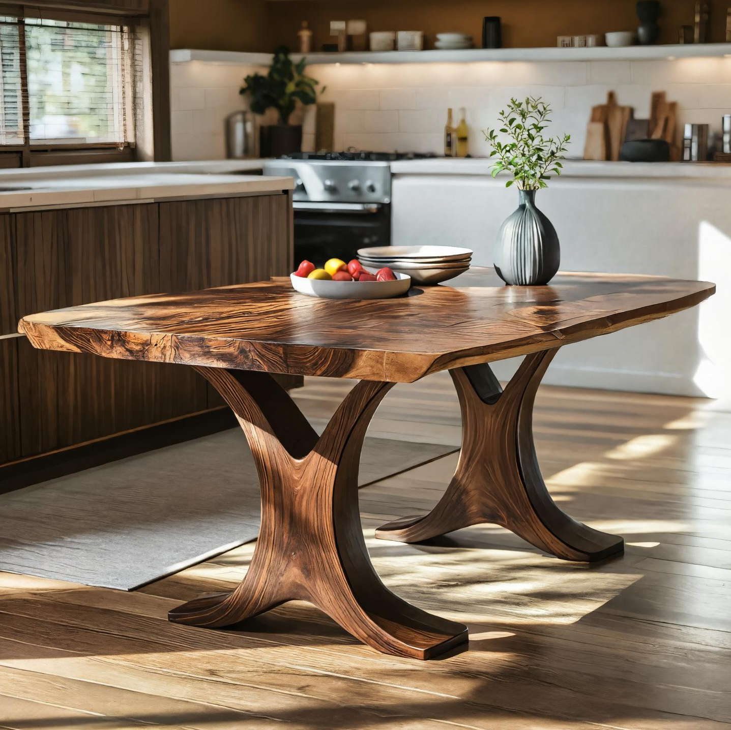 Live Edge Dining Table For Kitchen Or Dining Room