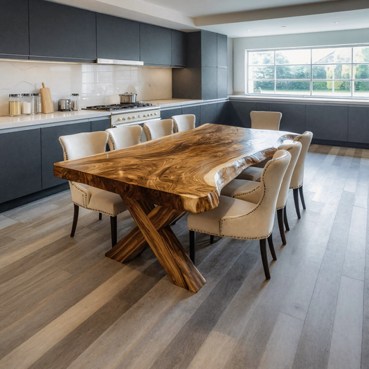 Luxury Live Edge Dining Table For Family Dining Space
