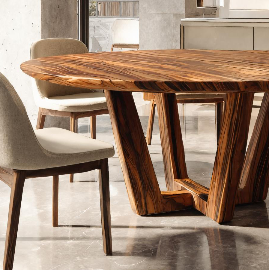 Artistic Round Dining Table For Stylish Dining Room