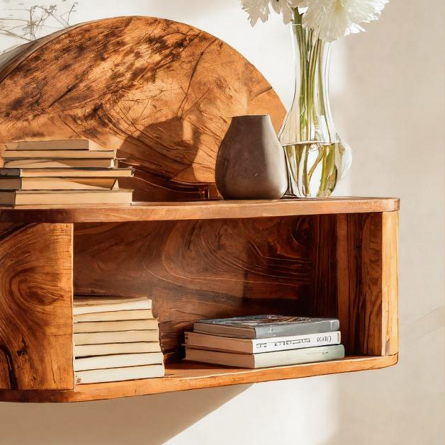 Artistic Statement Shelf For Entryway Or Living Room